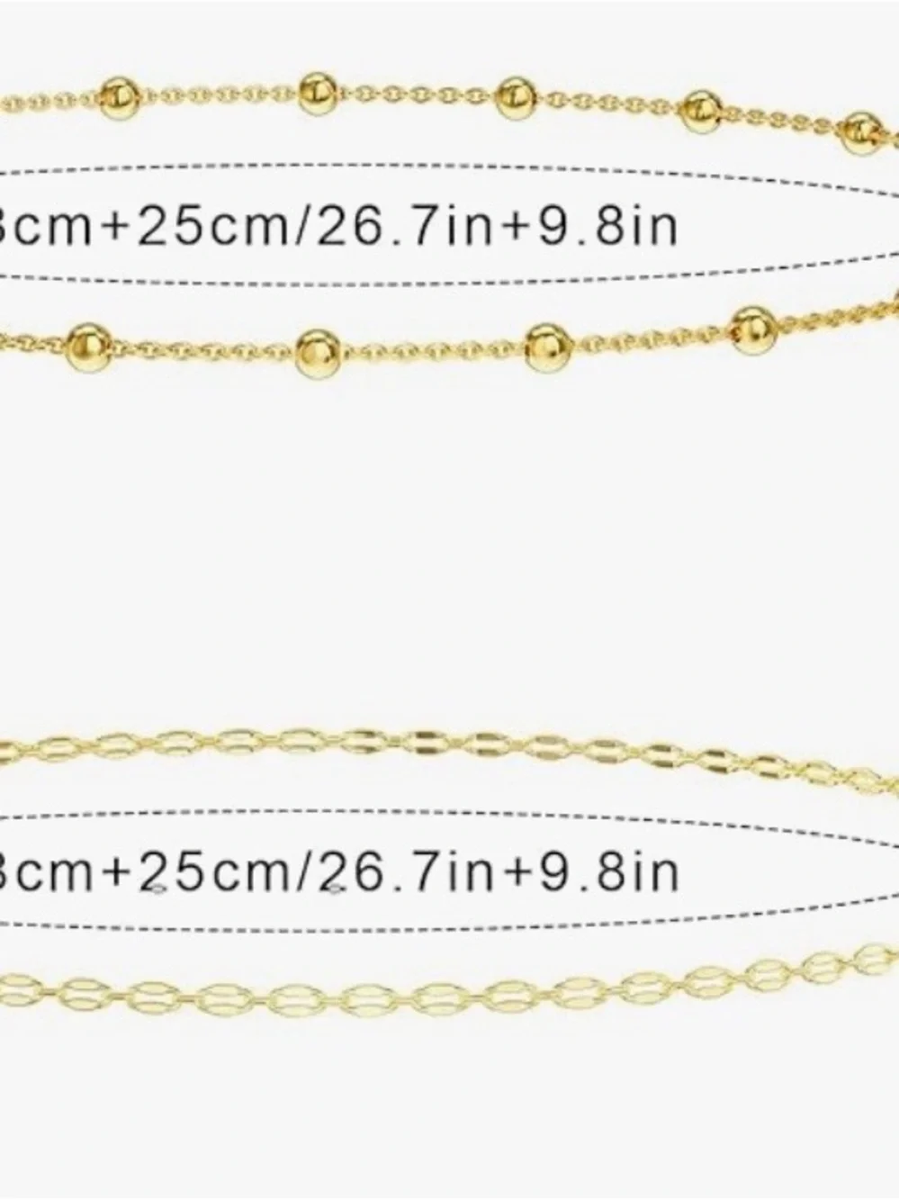 Gold plated shell Body Chain (bottom chain only)
